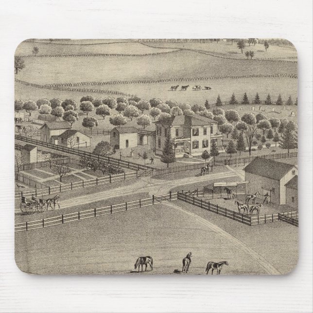 Mousepad Eddy Stock fazenda e residência, Benton Tp (Frente)