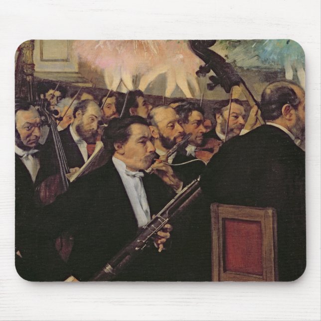 Mousepad Edgar Degas | a orquestra da ópera, c.1870 (Frente)