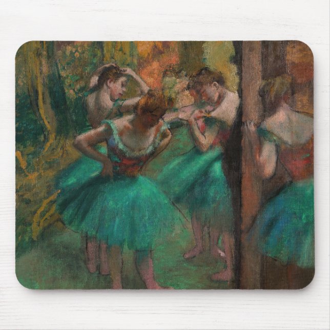 Mousepad Edgar Degas - Dançarinos, Rosa e Verde (Frente)