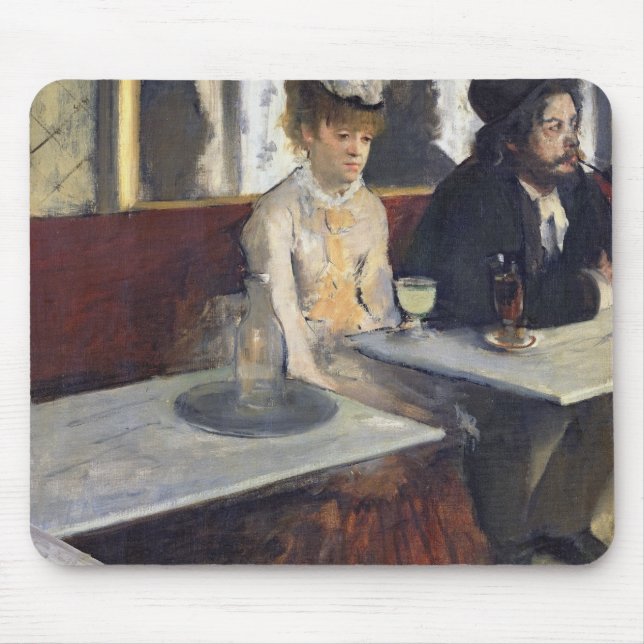 Mousepad Edgar Degas | em um café, ou o absinto (Frente)