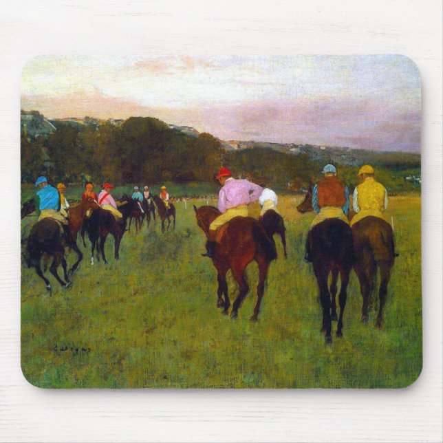 Mousepad Edgar Degas Race Horses em Longchamp (Frente)