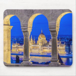 Mousepad Edifício do Parlamento Húngaro ao Crepúsculo