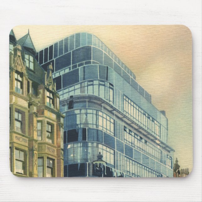 Mousepad Edifício Vintage Daily Express na Fleet Street (Frente)