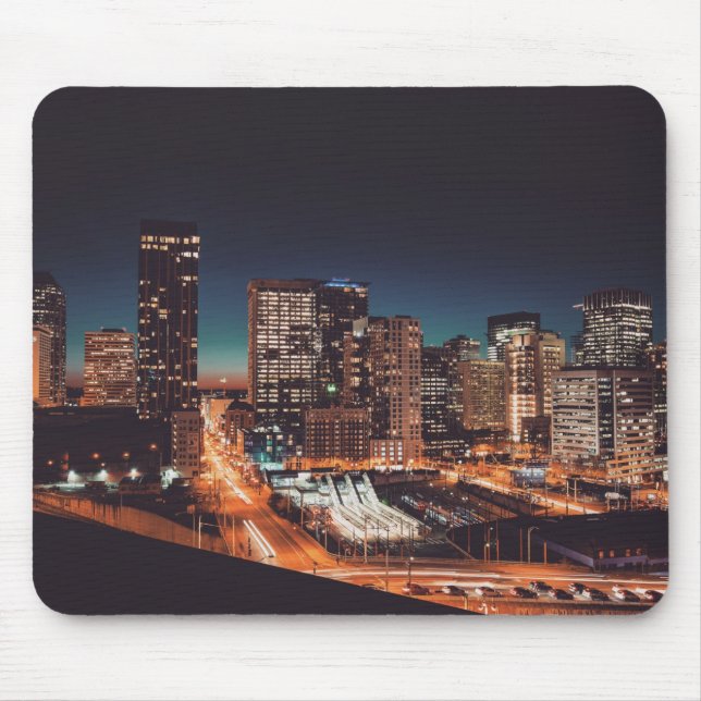 Mousepad edifícios de paisagem urbana (Frente)