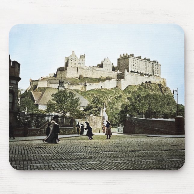 Mousepad Edinburgh Castle Scotland 1910 Grassmarket (Frente)