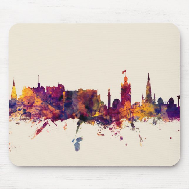 Mousepad Edinburgh Scotland Skyline (Frente)