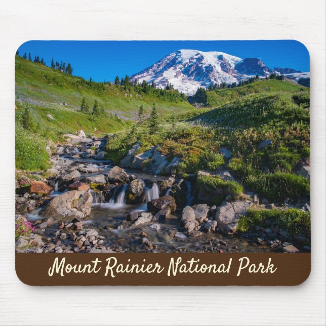 Mousepad Edith Creek e Monte Rainier Morning Light (Frente)