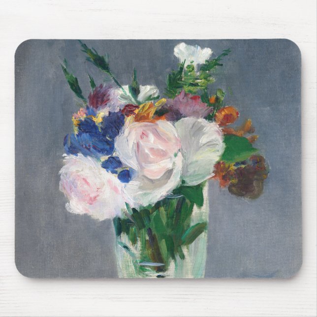 Mousepad Edouard Manet - Flores num Vaso Cristal (Frente)