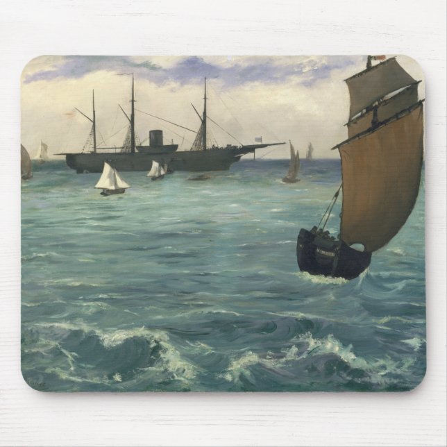 Mousepad Edouard Manet | o Kearsarge em Boulogne (Frente)
