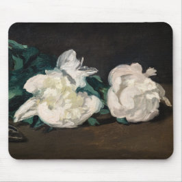 Mousepad Edouard Manet - Ramo de Peônias Brancas, Tesoura d