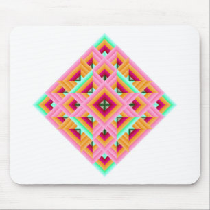Mousepad Edredão do diamante no rosa e no verde
