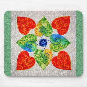 Mousepad Edredão irrisório dos corações - bloco #1