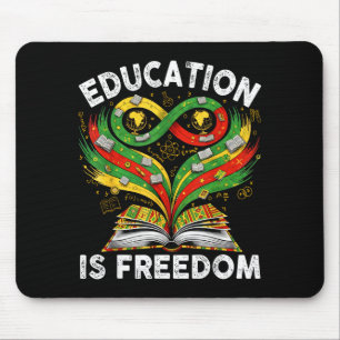 Mousepad Educação de História Negra É Livros de Liberdade H