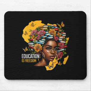Mousepad Educação de História Negra É Livros de Liberdade P
