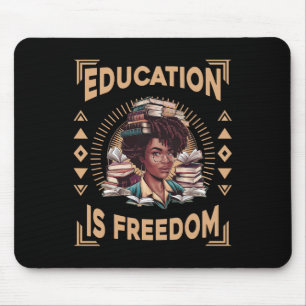 Mousepad Educação É Liberdade História Afro-Americana Negra