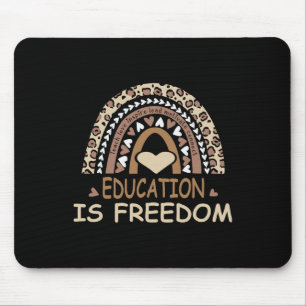 Mousepad Educação É Liberdade História Afro-Americana Negra
