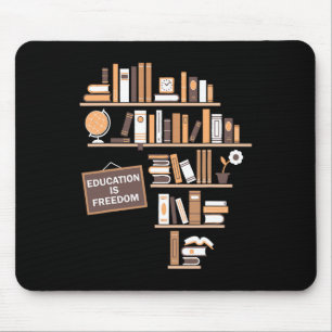Mousepad Educação É Liberdade História Afro-Americana Negra