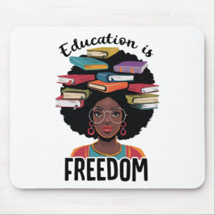 Mousepad Educação É Liberdade Professor Mês da História Neg