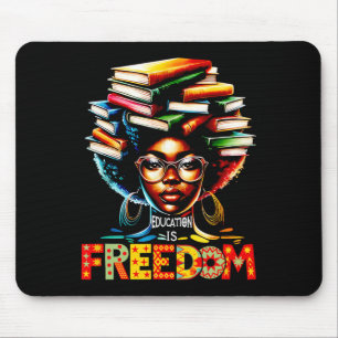 Mousepad Educação É Liberdade Professor Negro Livros Histór