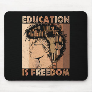 Mousepad Educação É Liberdade Professor Negro Livros Histór
