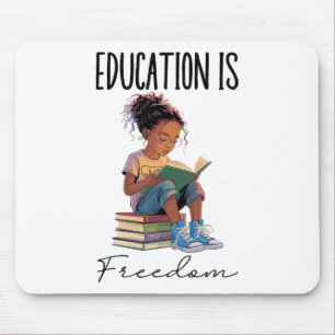 Mousepad Educação É Liberdade Professor Negro Livros Histór