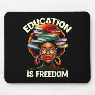 Mousepad Educação É Liberdade Professora Negra Livros Histó