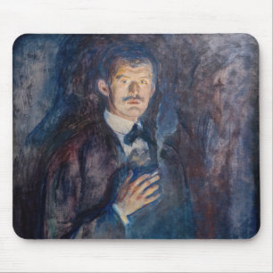 Mousepad Edvard Munch - Autorretrato com Cigarro