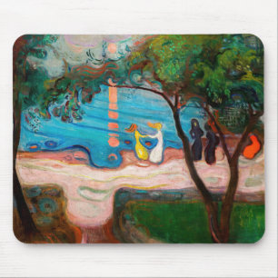 Mousepad Edvard Munch - dança na praia