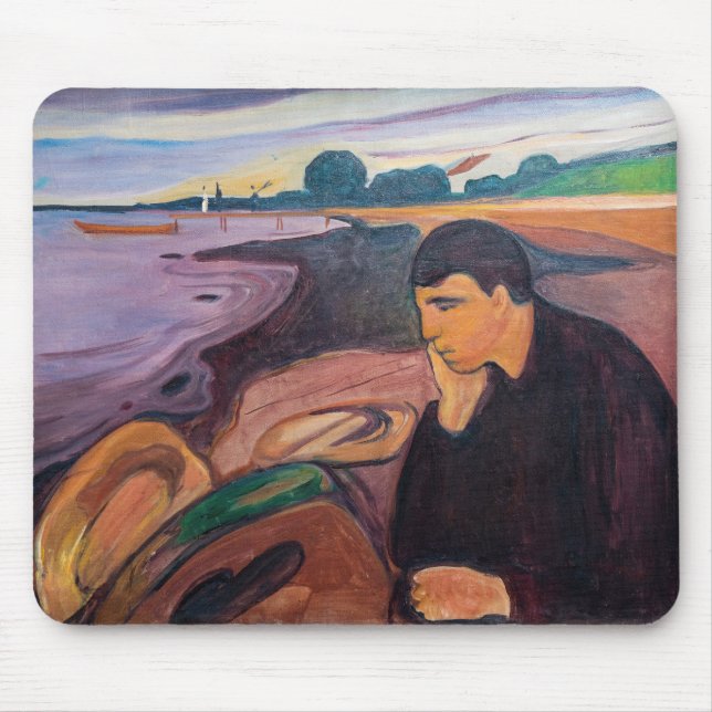 Mousepad Edvard Munch - Melancholy 1894 (Frente)