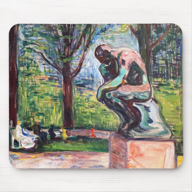 Mousepad Edvard Munch - O Pensador de Rodin (Frente)