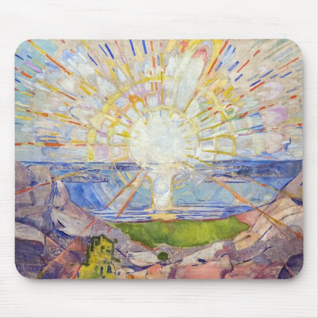 Mousepad Edvard Munch - O Sol 1911 (Frente)