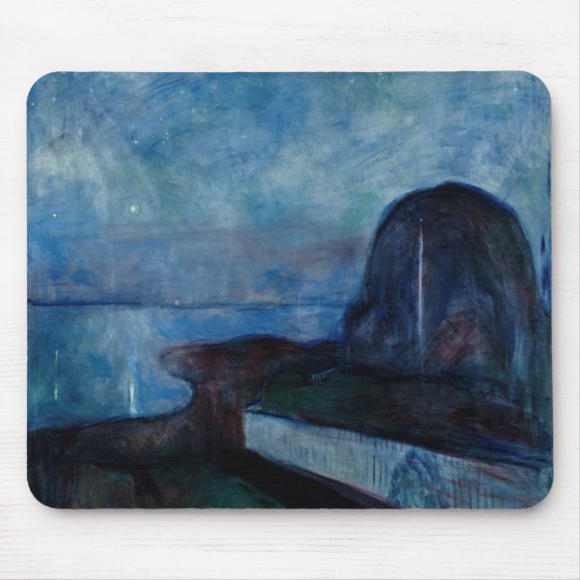 Mousepad Edvard Munch - Starry Night 1893 (Frente)