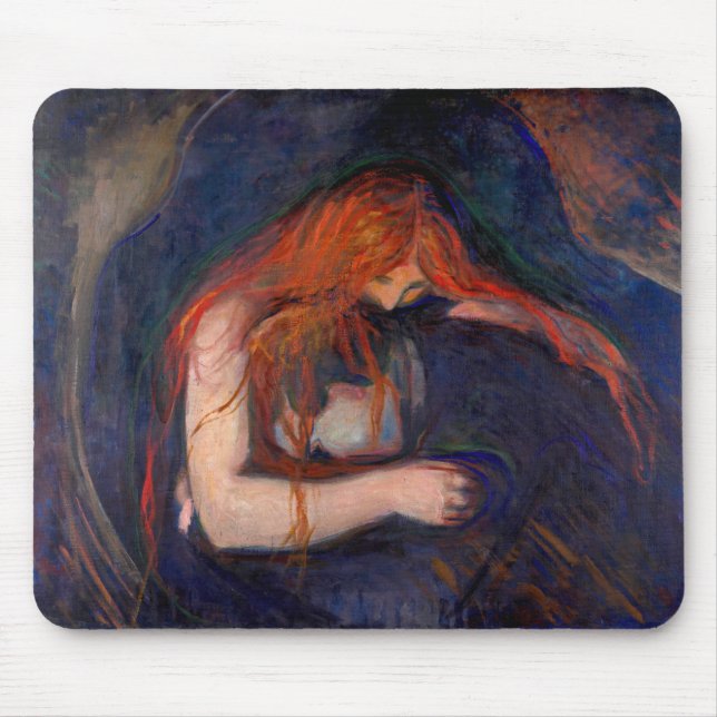 Mousepad Edvard Munch - Vampiro / Amor e Dor (Frente)