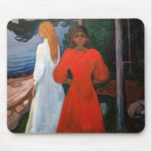 Mousepad Edvard Munch - Vermelho e Branco