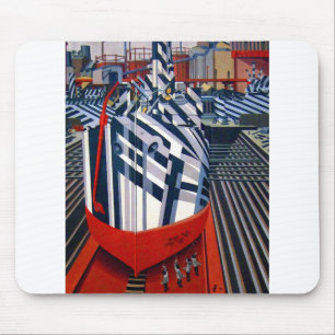 Mousepad Edward Wadsworth Dazzle Navega em Liverpool