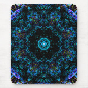 Mousepad Efeito Caleidoscópio Aqua
