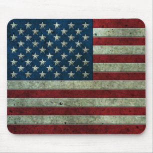 Mousepad Efeito de aço envelhecido da bandeira americana