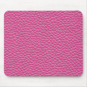 Mousepad efeito de padrão de couro rosa