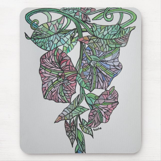 Mousepad Efeito de Vidro Manhã Glória Nascimento de Setembr (Frente)