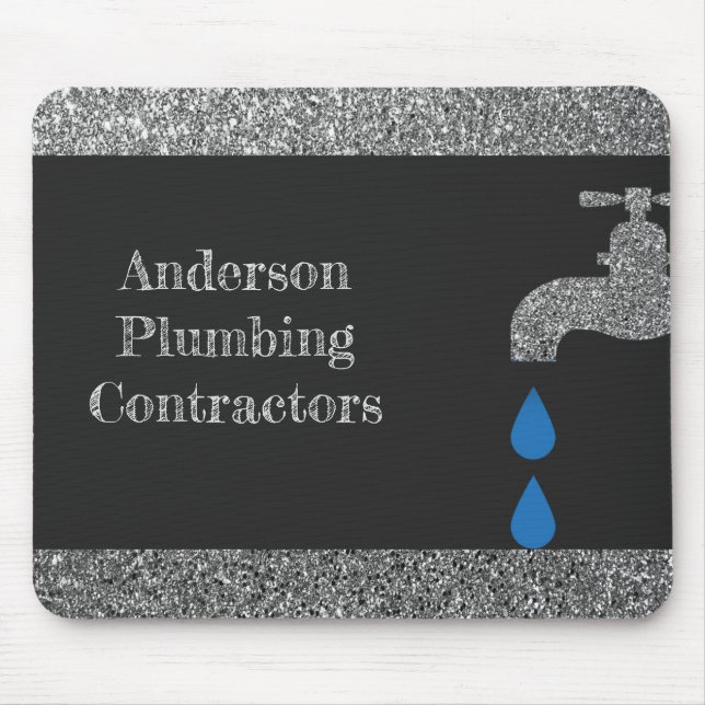 Mousepad Efeito do brilho do encanamento do torneira e da (Frente)