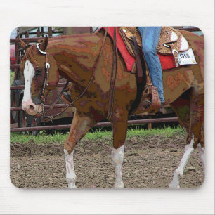 Mousepad Efeito ocidental dos desenhos animados do cavalo