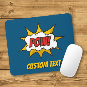 Mousepad Efeito Sonoro de Quadrinhos Pow