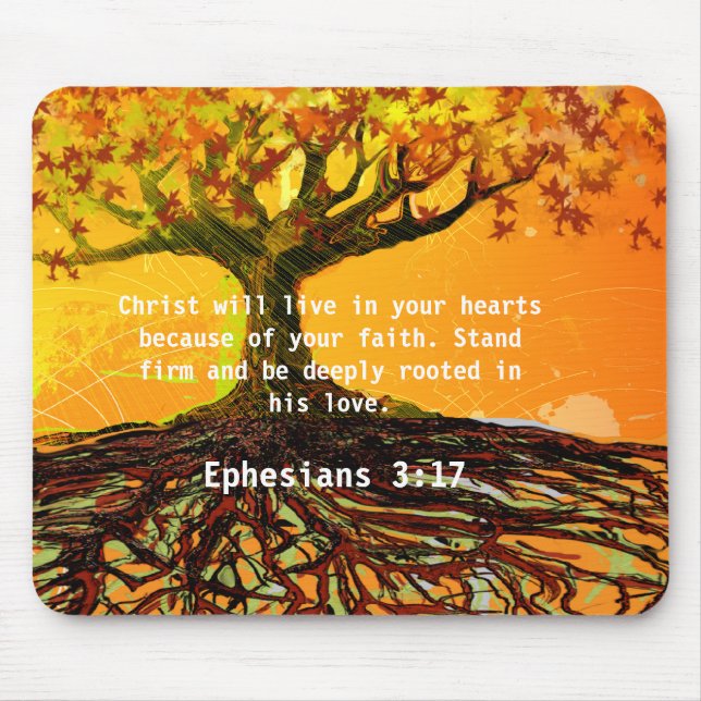 Mousepad Efesianos 3:17 (Frente)