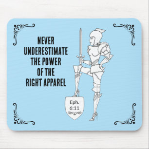 Mousepad "EFÉSIOS 6:11" O Poder do Traje Certo
