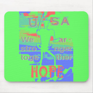 Mousepad Eficácia da ECO EUA Hillary Hope Nós somos mais fo
