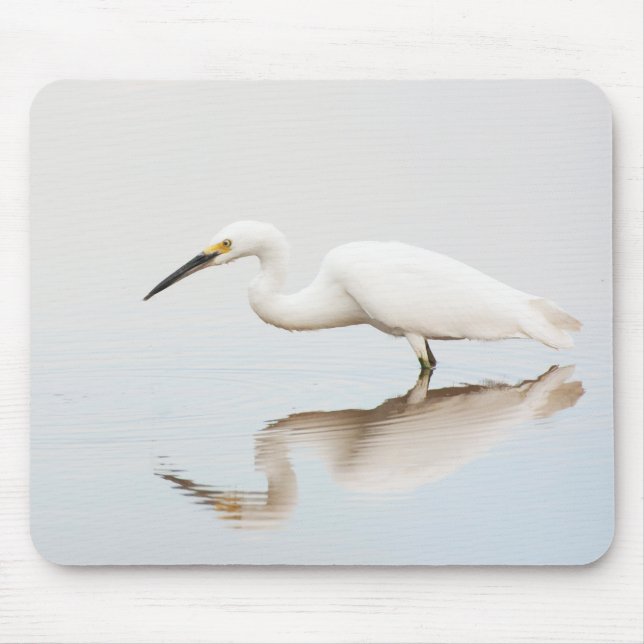 Mousepad Egret em lagoa estática (Frente)