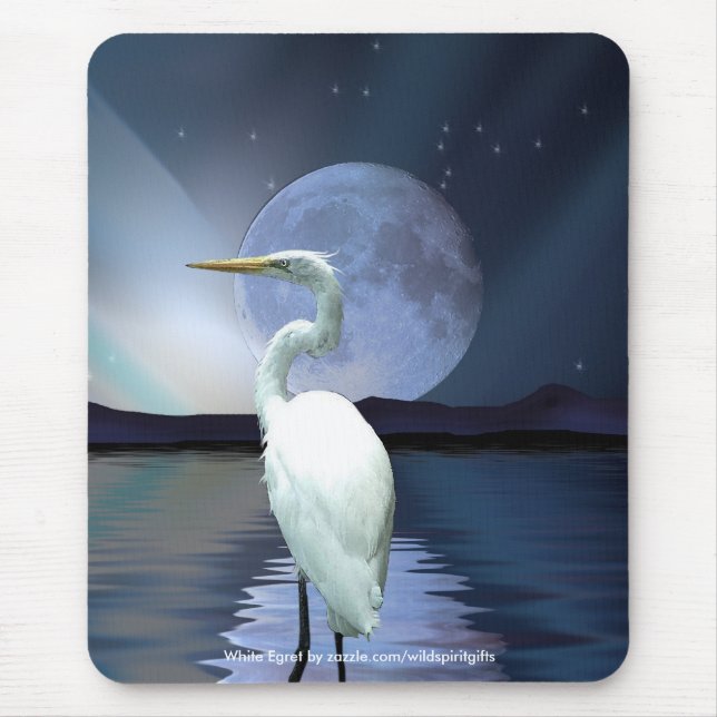 MOUSEPAD EGRETO BRANCO, LUA E BOMBA AURORA (Frente)