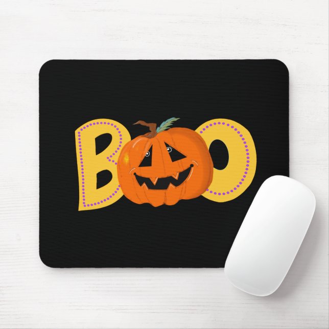Mousepad Ei, Boo Bonitinho, Típica de Abóbora (Com mouse)