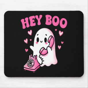 Mousepad Ei Boo fantasma fofo no telefone engraçado Hallowe