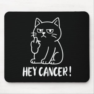 Mousepad Ei Câncer F D Funny Meme Gato Dedo do Meio Fd Cânc